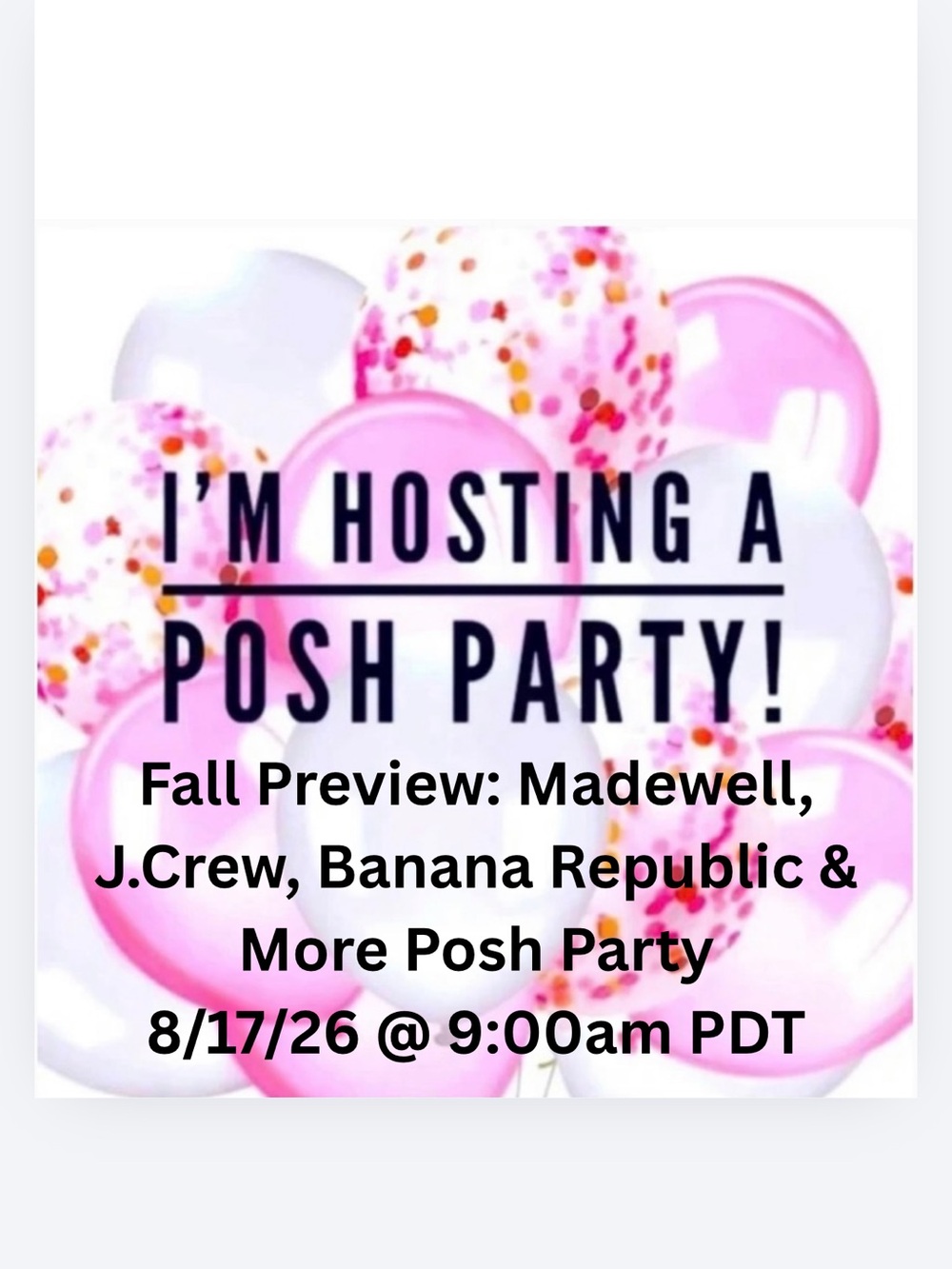 POSH PARTY 8/17/2026!!!!